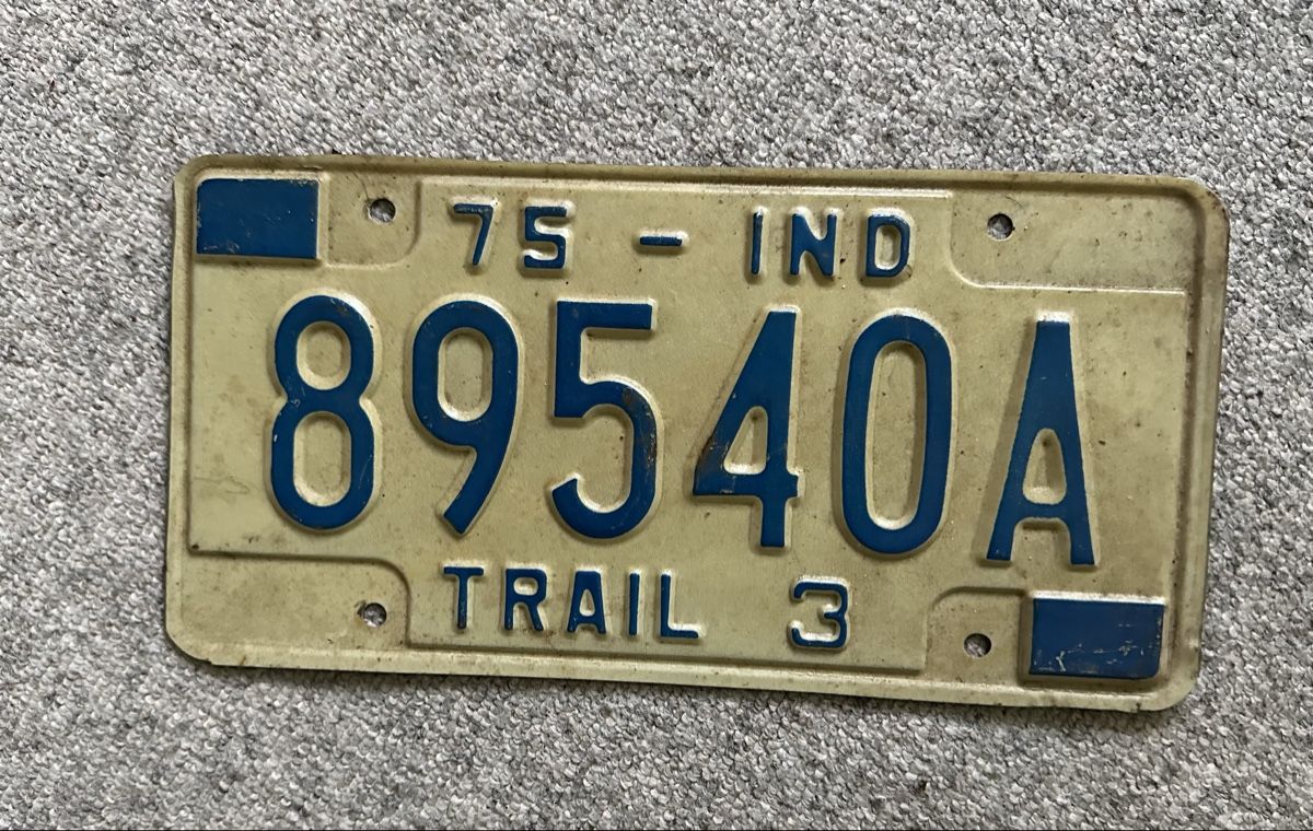 Insegne: Vintage Indiana Nummernschilder – Usato da zürich venduto da PatCat02 4