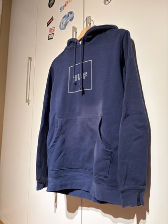 Huf Hoodie Dark Blue Size S Used