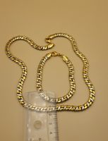 Goldene Collier Und Armband Set