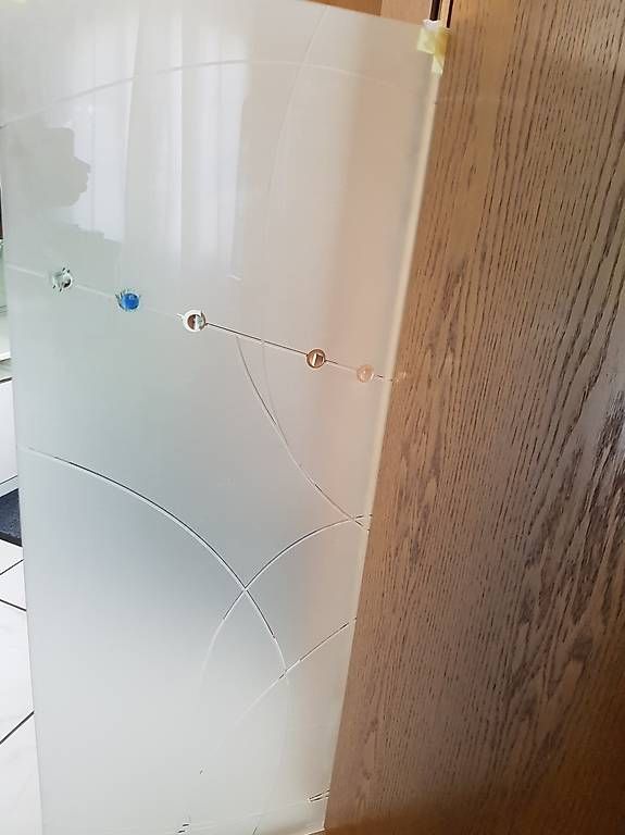 Porte: Glas-Tür-Einsätze 1x matt, 1x transparent – Usato da Boswil venduto da sinils
