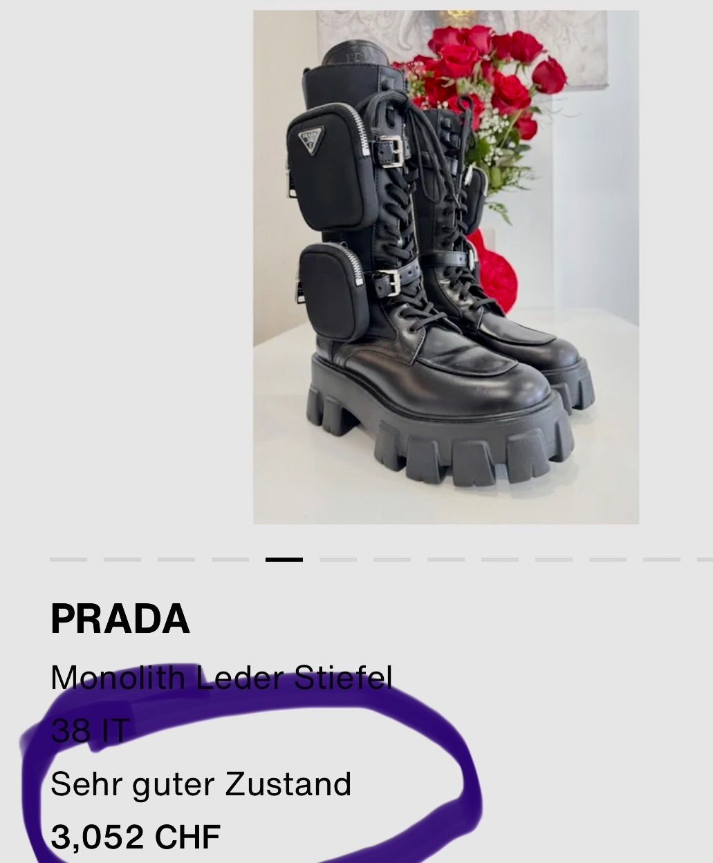 Scarpe da donna: Prada stiefel wie neu – Usato da Volketswil venduto da Modelka 1