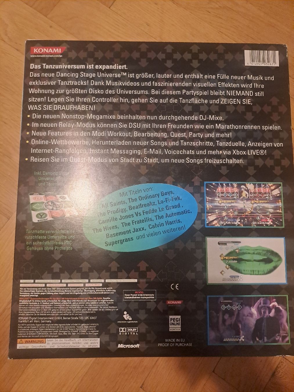 Giochi: Dancing Stage Universe XBOX 360 mit Tanzmatte - Top! – Usato da Basel venduto da OTIS1905 1