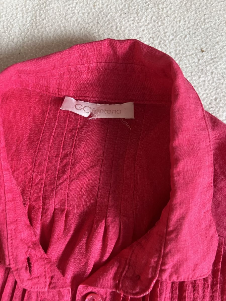 T-shirt: 100% Linen pink tshirt size S – Usato da Zürich venduto da dor_9l9g 2