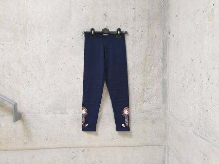 NEUF, Legging long épais C&A, bleu marine, fille, 134