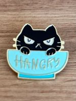 Lustiger Pin Katze Hangry