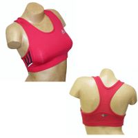 adidas Damen Top Sportsbra Crop/rot /Gr.S