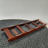 Mid Century 60er Digsmed Teak Tablett Holmegaard Rauchglas