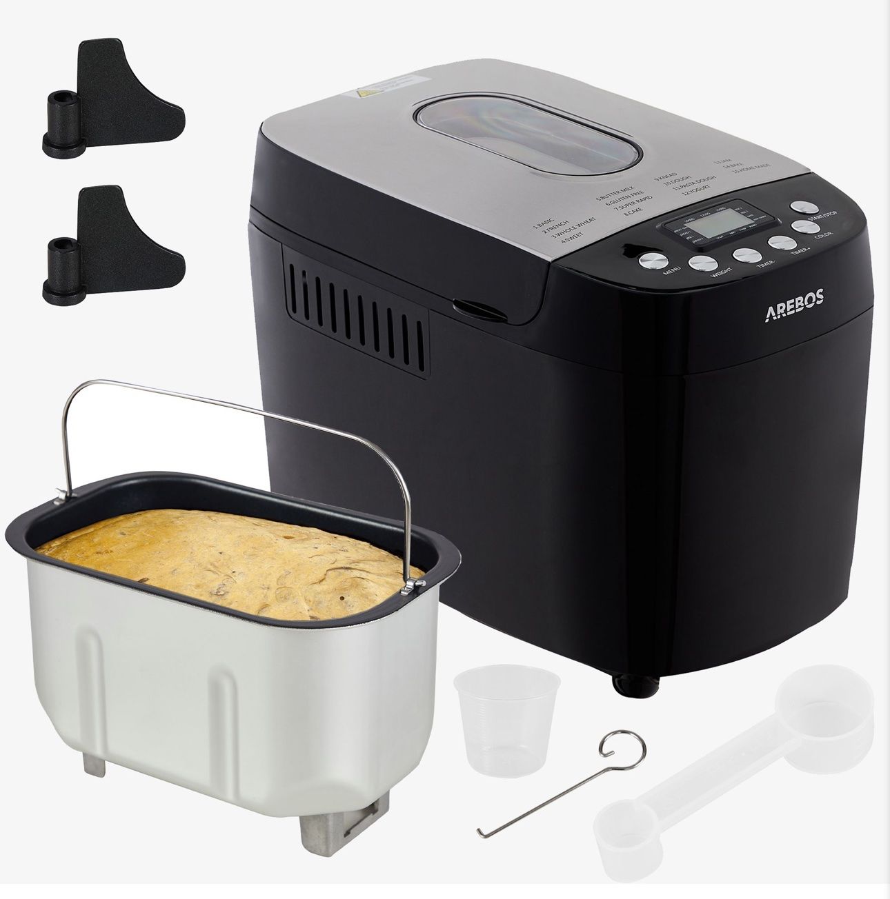Elettrodomestici da cucina: Brotbackautomat 1500g - 15 Programme, Schwarz – Nuovo e nell'imballaggio originale da Amriswil venduto da JaJa-Express 2