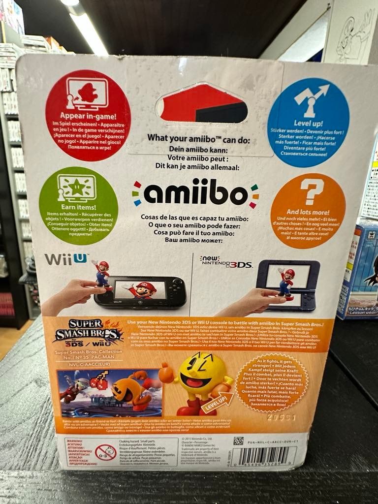 Nintendo Giochi: Nintendo Amiibo Pac-Man Super Smash Bros – Nuovo e nell'imballaggio originale da Giubiasco venduto da Ticinerd 1