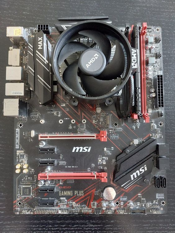 Msi b450 gaming plus max ryzen 5 3400g hot sale