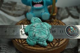 Howlith Blau Schildkröte   Anhänger   ab 1.- Auktion