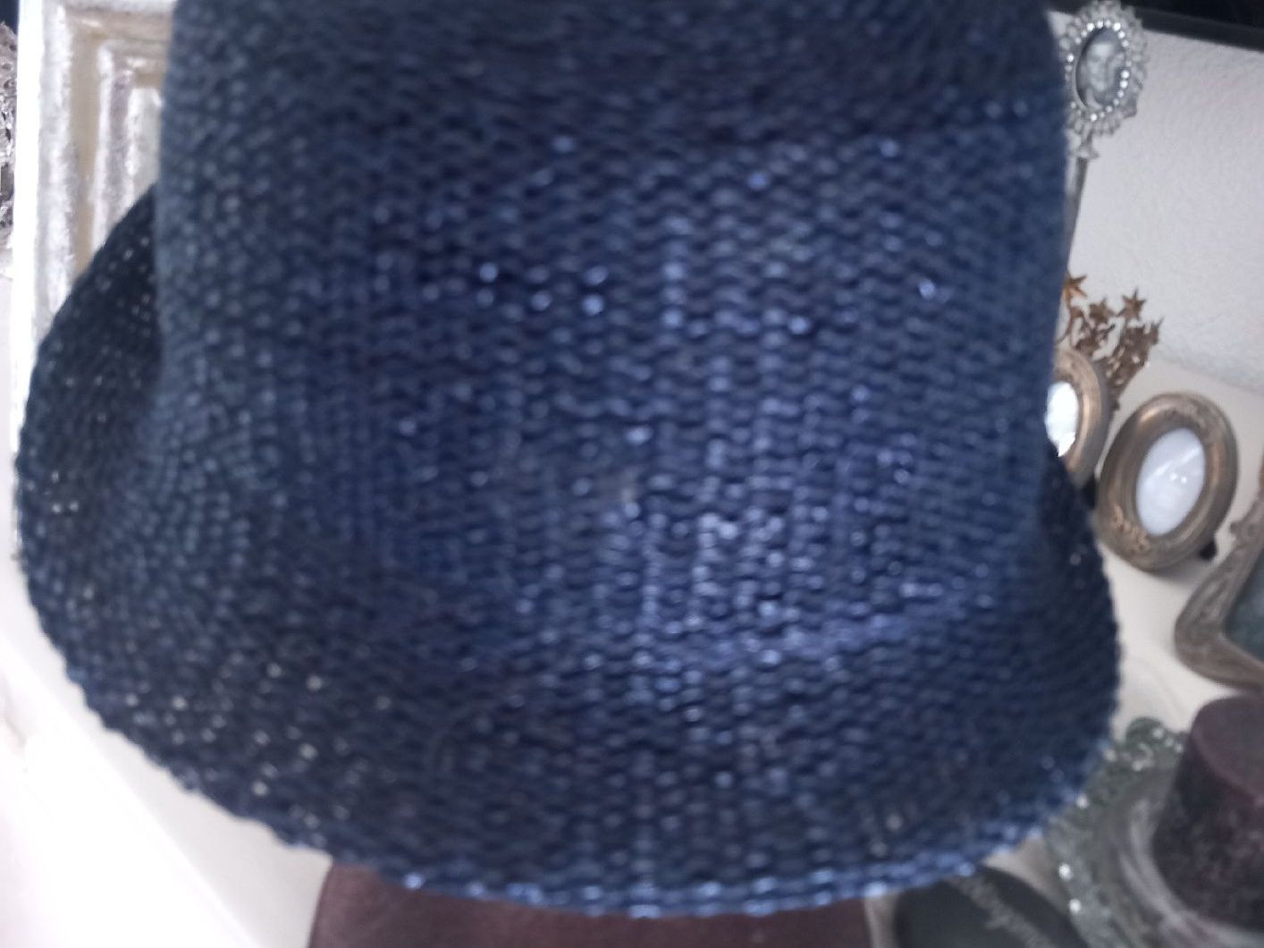 Copricapi, berretti & cappellini: Cooler Marine Blauer Sommerhut/Vintage – Usato da Aegerten venduto da gismolini 6