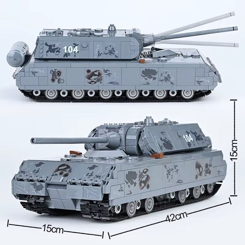 BlueBrixx Baukästen: Panzerkampfwagen VIII Maus - 2127 PCS – Neu (gemäss Beschreibung) aus Diessenhofen von ren_sb8w 1