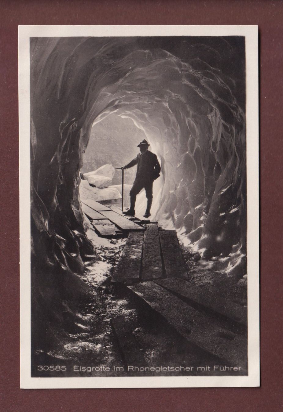 Ansichtskarten: RHONEGLETSCHER - Eisgrotte - Führer – Gebraucht aus Pully von nicecards-shop