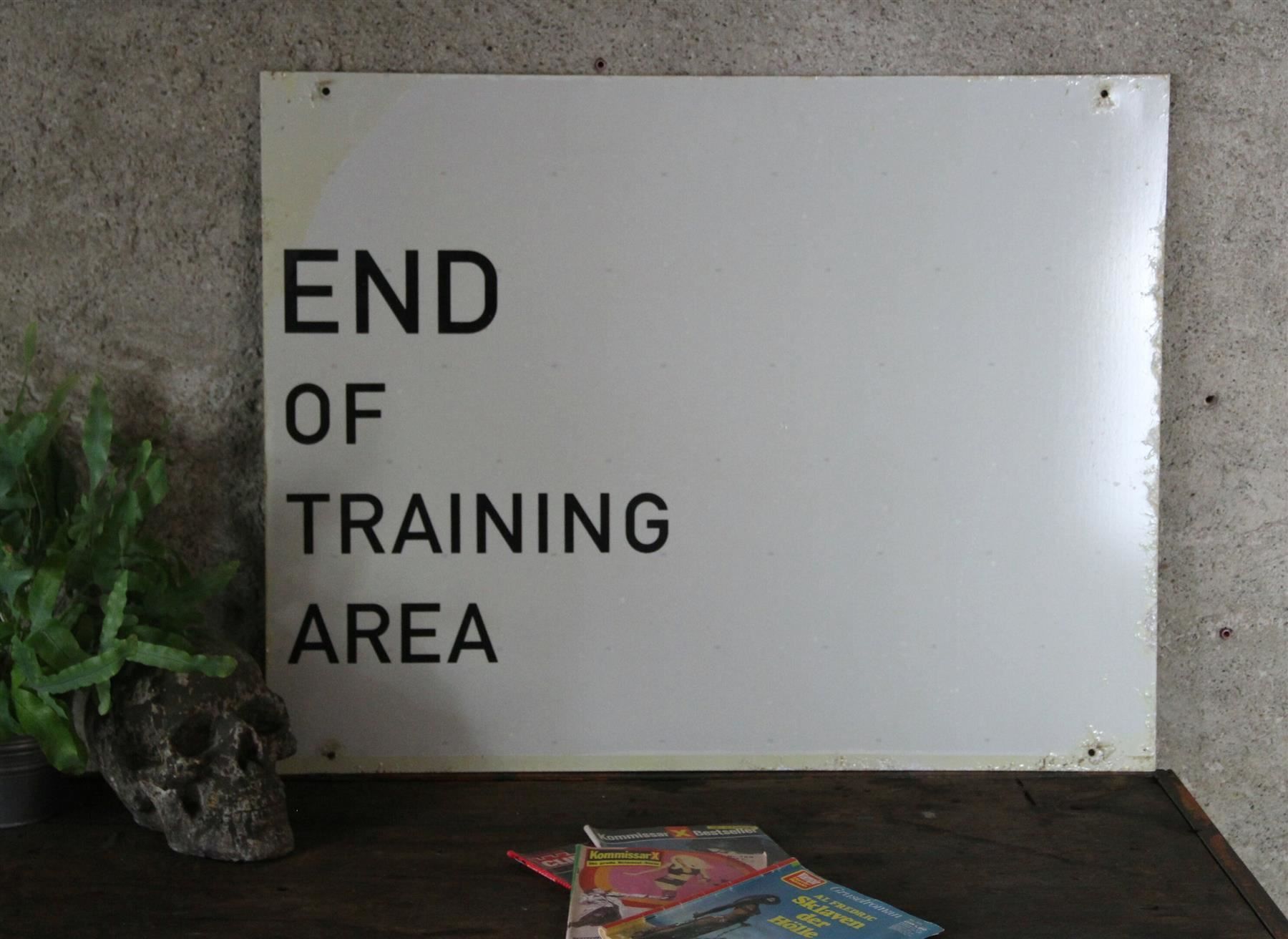 Insegne: Blechschild "Warning" 81 cm x 64 cm – Usato da Birrwil venduto da brandschatz_birrwil 1