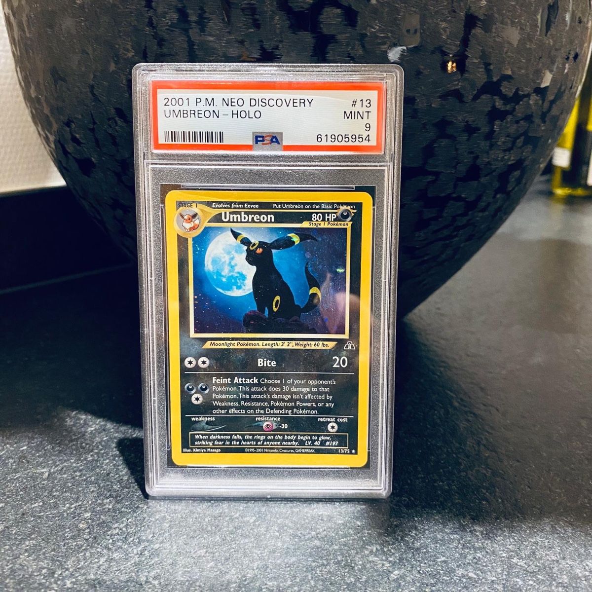Pokémon Carte collezionabili: Pokemon Umbreon Holo Neo Discovery PSA 9 2001 – Usato da Kreuzlingen venduto da MG8888