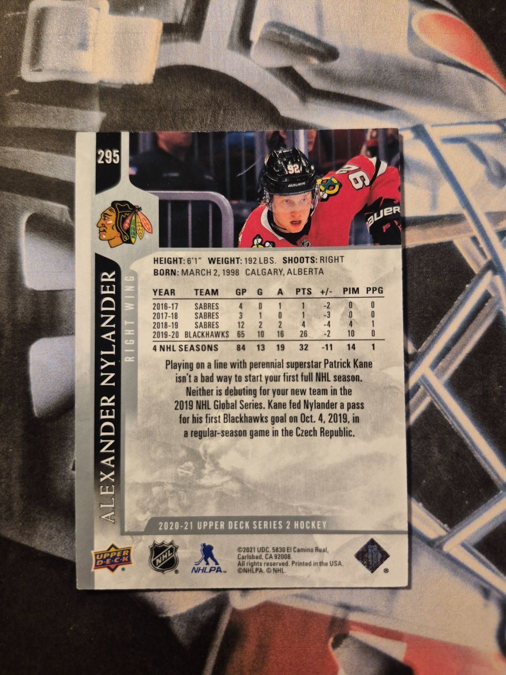 NHL Carte collezionabili: NHL Alexander Nylander Chicago Blackhawks – Usato da Treiten venduto da Sauber73 1