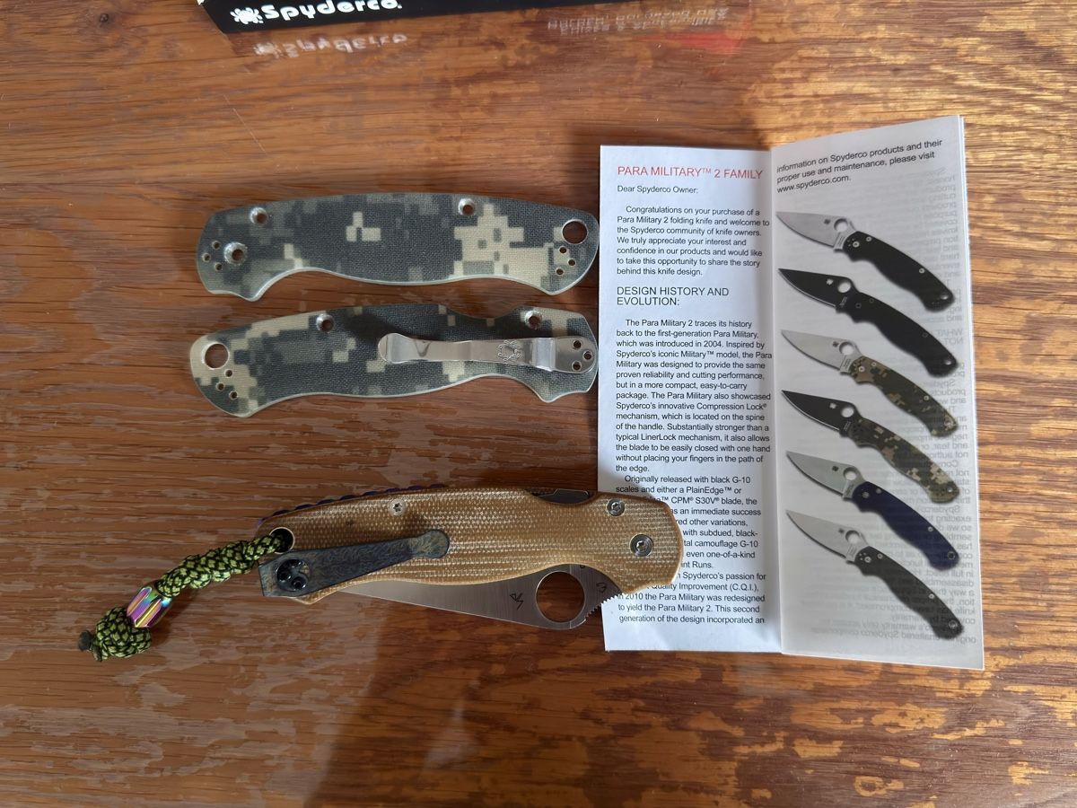 Spyderco Taschenmesser: Spyderco Paramilitary 2  – Neu (gemäss Beschreibung) aus Hittnau von Klausdieter 7