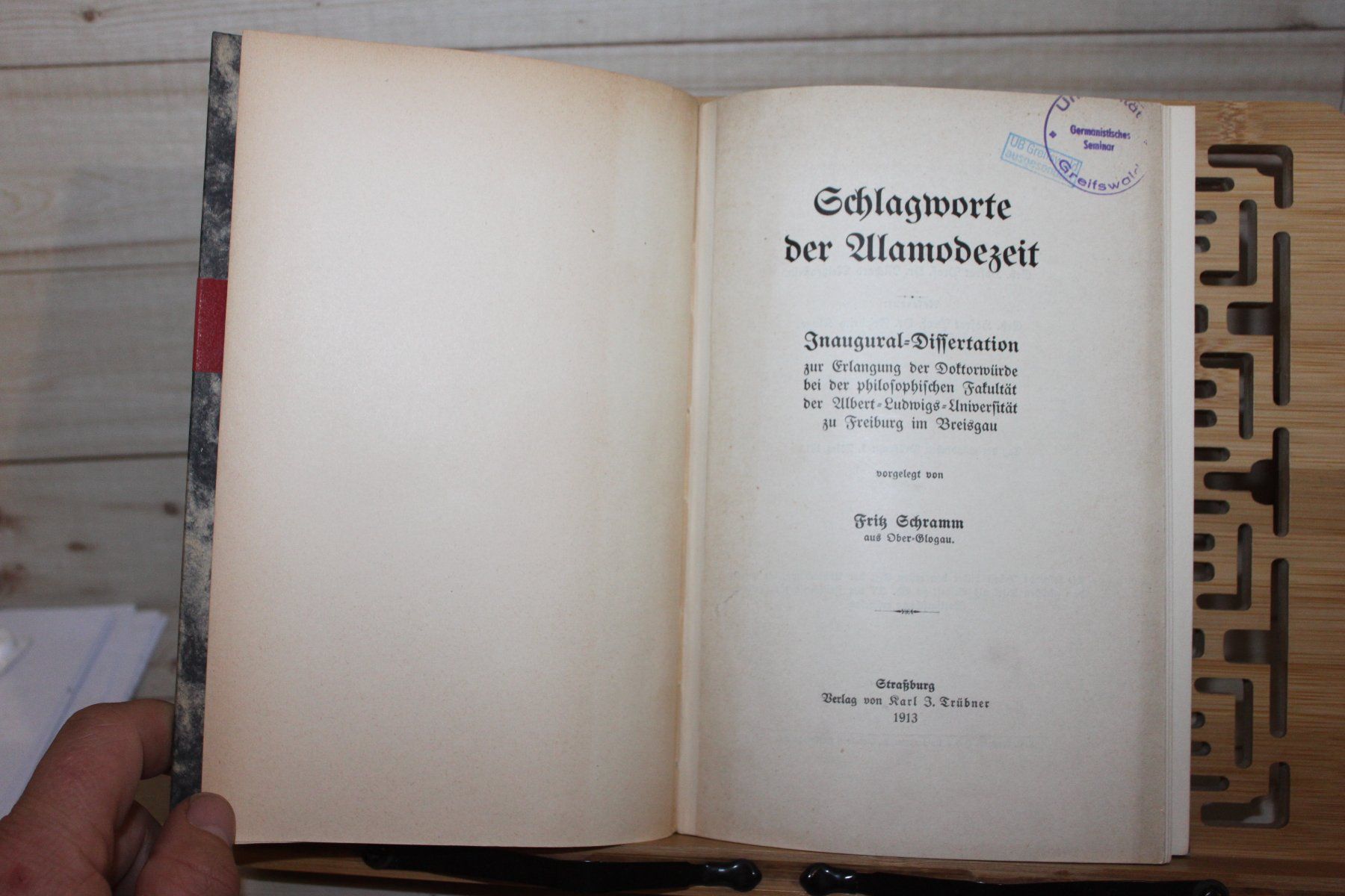 Libri: Schlagworte der Alamodezeit. (Dissertation.) Fritz Schramm – Usato da Urdorf venduto da Buchprofi