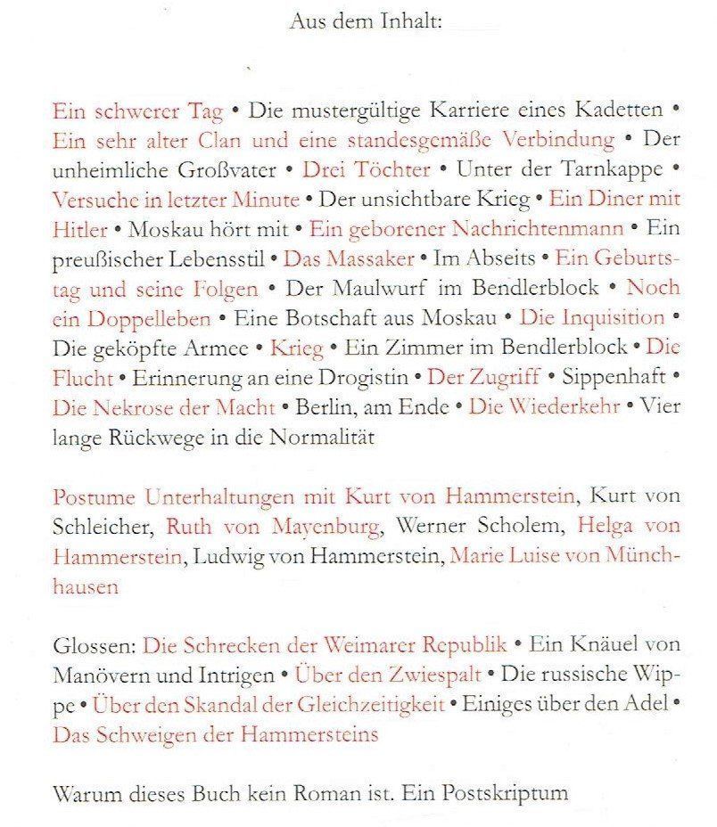 Livres: Hammerstein oder der Eigensinn – D'occasion à Flims - Dorf par Stagediver 3