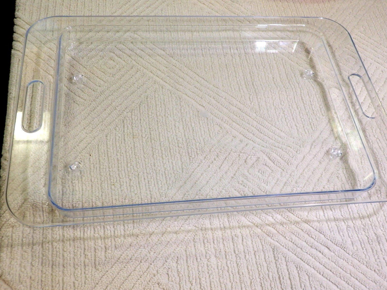 Servierplatten: 4 Serviertabletts, div. Grössen + Material, Glas, Plexi, etc – Gebraucht aus Ueberstorf von dinbau 4