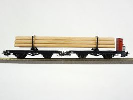 DR Holztransport Doppelwagen
