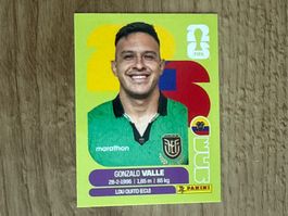 Panini FIFA WM 2026 Sticker Gonzalo Valle ECU 3