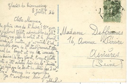 Cartoline postali: Vevey - et la Dent du Midi + 1924 – Usato da Emmenbrücke venduto da teestube 1