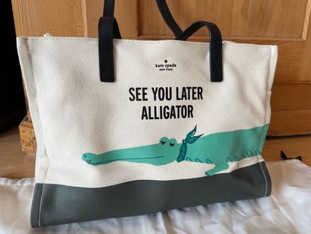 Kate Spade New York - Swamped Alligator Canvas Tote Shopper
