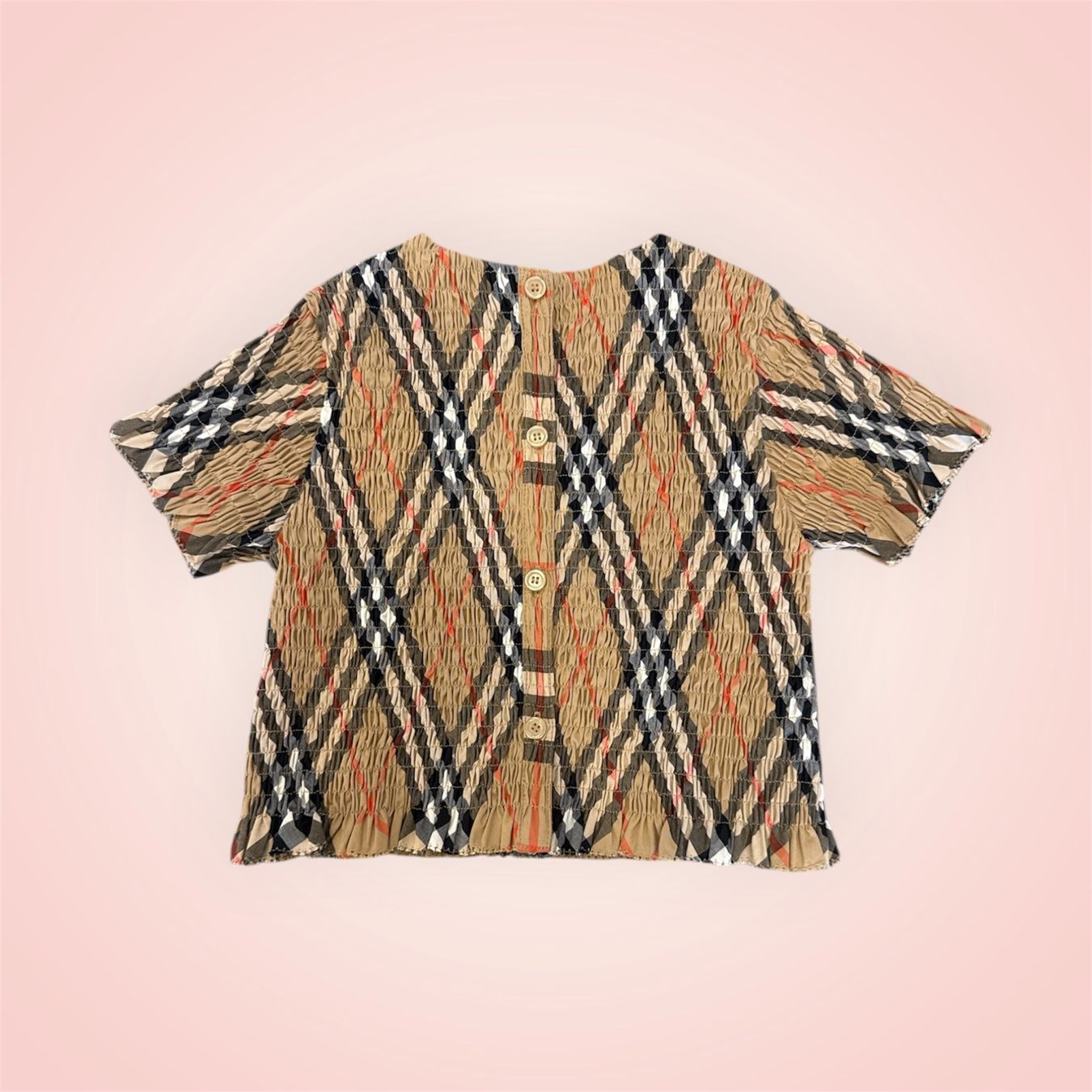 Burberry Camicette, T-shirt & Top: Burberry Kinder Bluse, Grösse 12M, kariert – Nuovo e nell'imballaggio originale da Lachen SZ venduto da HelvetiaLuxury 1