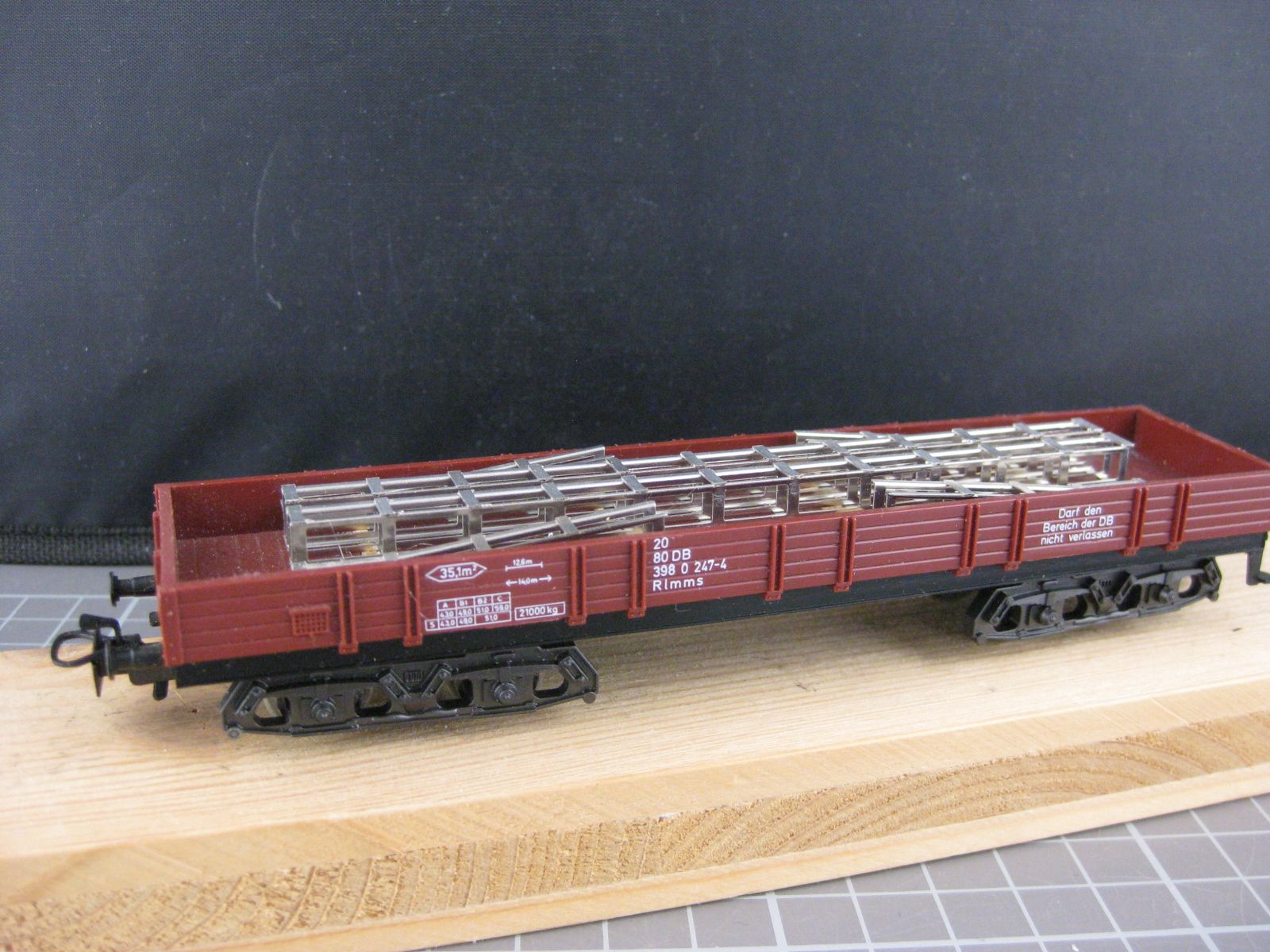 Märklin Modellini di ferrovie: Märklin Flachwagen mit Ladung – Usato da Malters venduto da Marosko 3