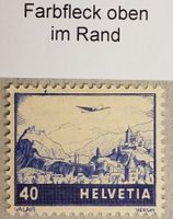 MA285) F44, Flugpostmarke, Abart fleck im Rand postfrisch