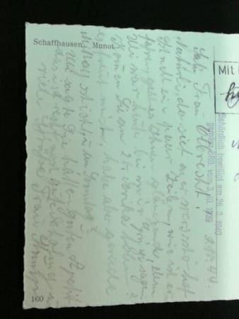 Cartoline postali: Schaffhausen Munot 1944 – Usato da Schaffhausen venduto da vintageworld 3