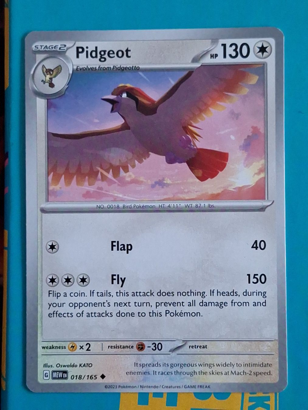 Pokémon Carte collezionabili: Pidgeot Tauboss - Pokemon Mew 151 – Usato da Altstätten SG venduto da GGsGameshop