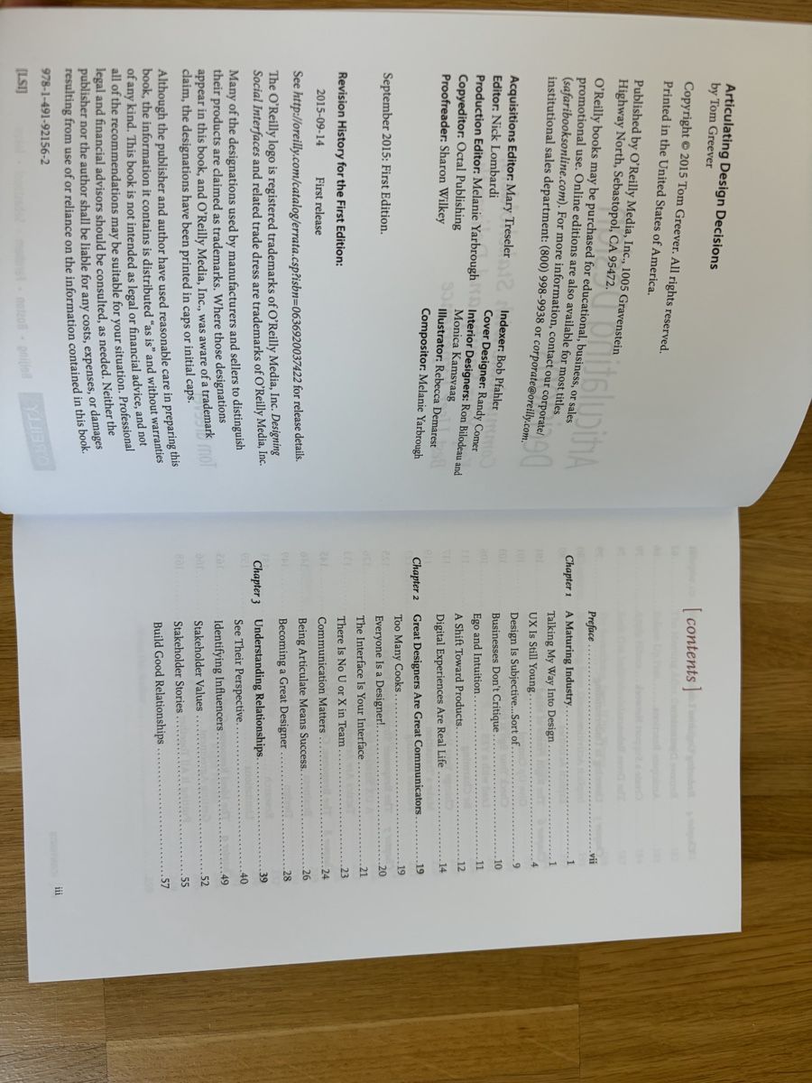 Libri: O'Reilly Articulating Design Decisions Buch neu – Usato da Baar venduto da annasorbian 2