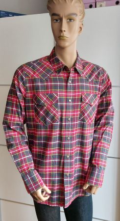 Neues Nudie Jeans Herren Hemd Gr. XL Fridolin Rot