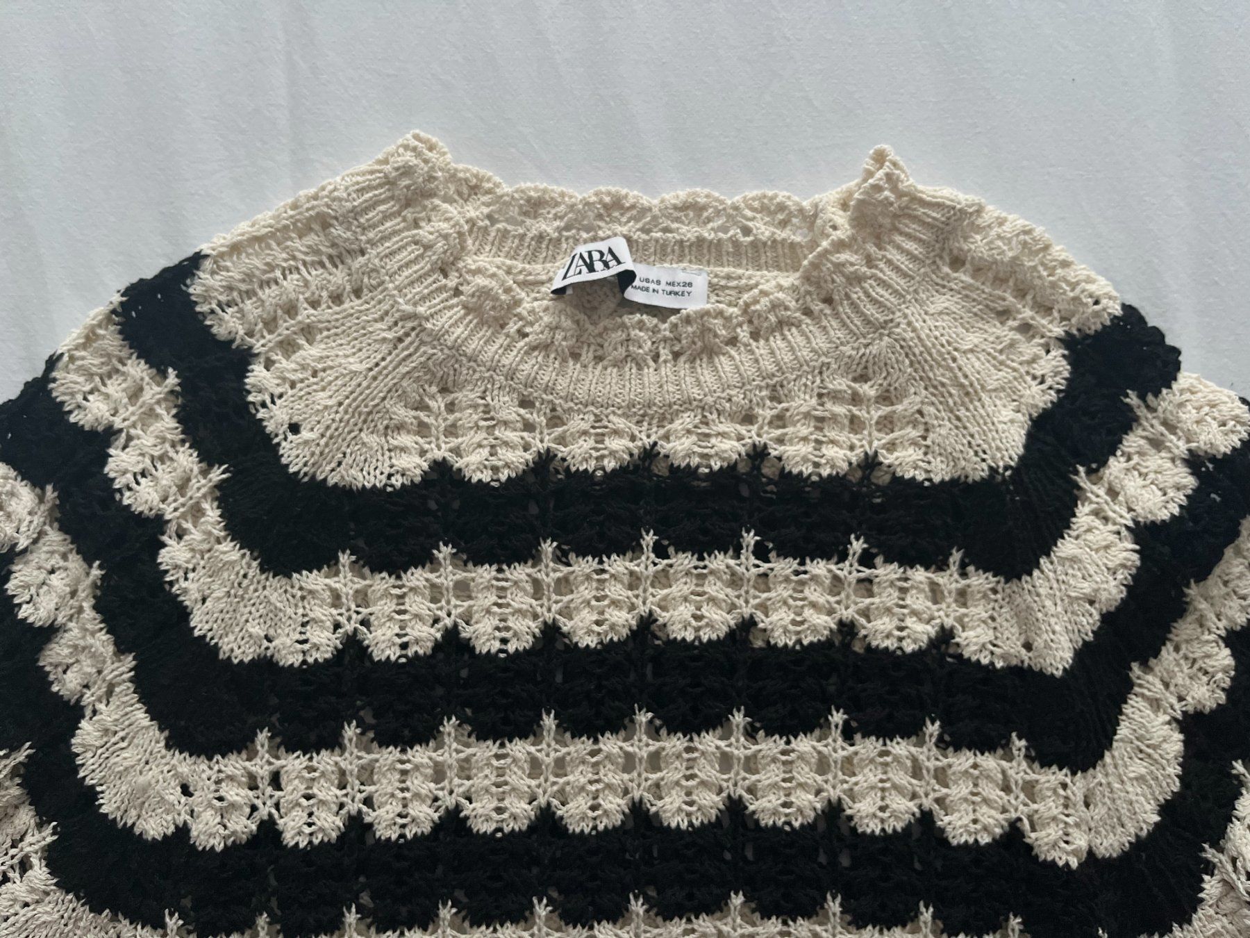 Zara Maglioni & Felpe: Damen Pullover Zara Grösse S beige/schwarz gestreift – Usato da Jona venduto da Flexer02 2