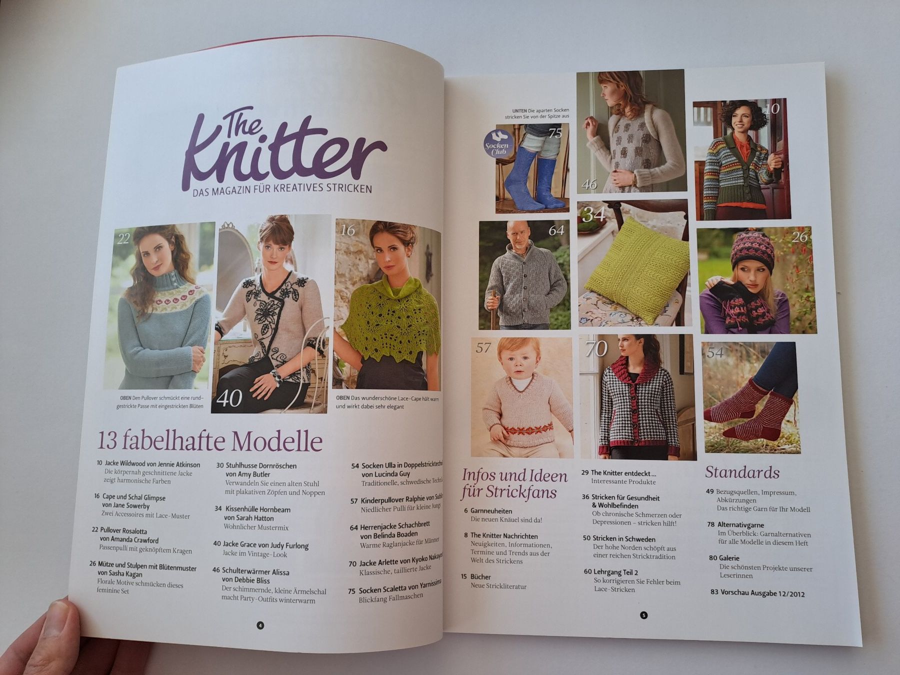 Riviste & Magazine: Strickheft The knitter Ausgabe 11 / 2012 Strickdesign – Usato da Glashütten venduto da Schwebefisch 1
