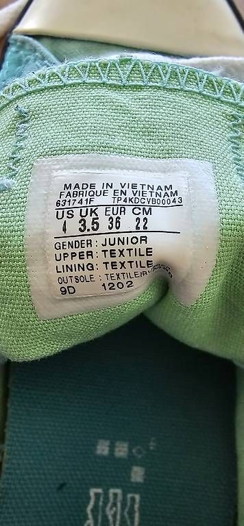Scarpe da uomo: Converse Schuhe mintgrün – Usato da Appenzell venduto da San-cu 1