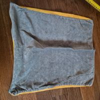 Sage & yellow pillow case velvet & cotton 35x35
