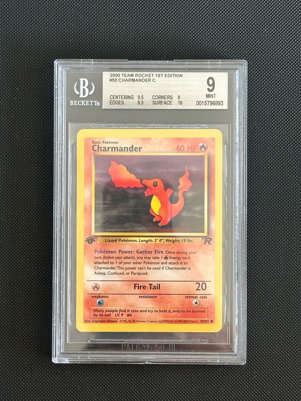 Pokémon Carte collezionabili: Charmander - Team Rocket 1st edition - BGS 9 – Usato da Giubiasco venduto da rude01