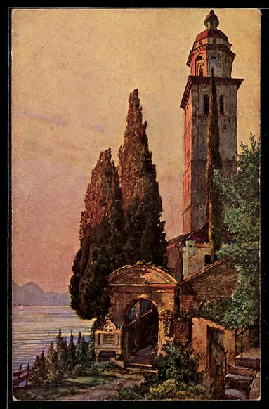 Cartoline postali: AK Morcote, Lago di Lugano – Usato da Berlin venduto da bartko-reher