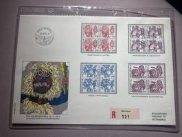 Schweizer Volksbräuche Briefmarken FDC Dauermarken 1977