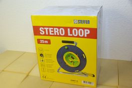 Kabeltrommel mit 25m Kabel, STERO LOOP, OVP