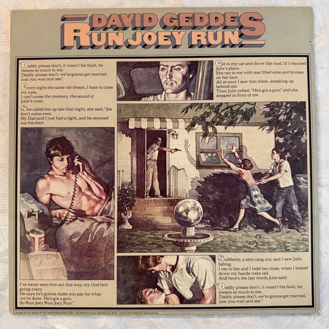 Dischi in vinile: DAVID GETHES - RUN JOEY RUN – Usato da Zürich venduto da fehlton