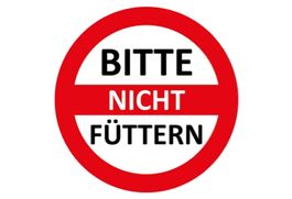 Blechschild-BITTE NICHT FÜTTERN