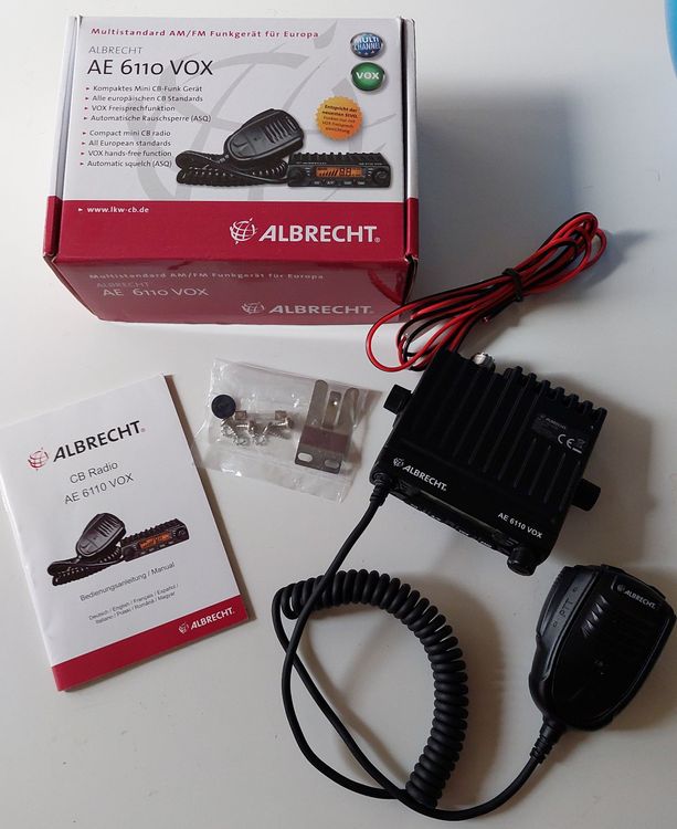 Albrecht Ae 6110 VOX CB - Radio con Antena magnética CBM-516, 10 cm de