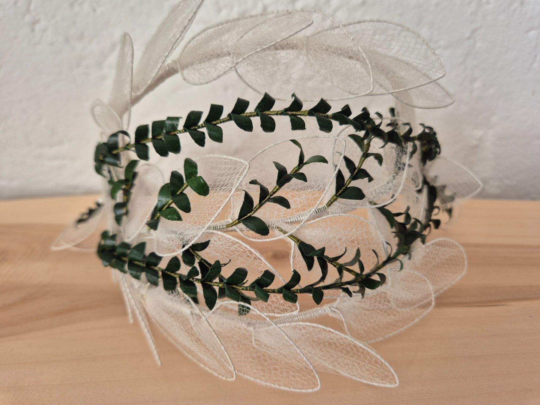 Haarschmuck: Set- Myrtenkranz und Schleier, antik – Gebraucht aus Bern von aronari 2
