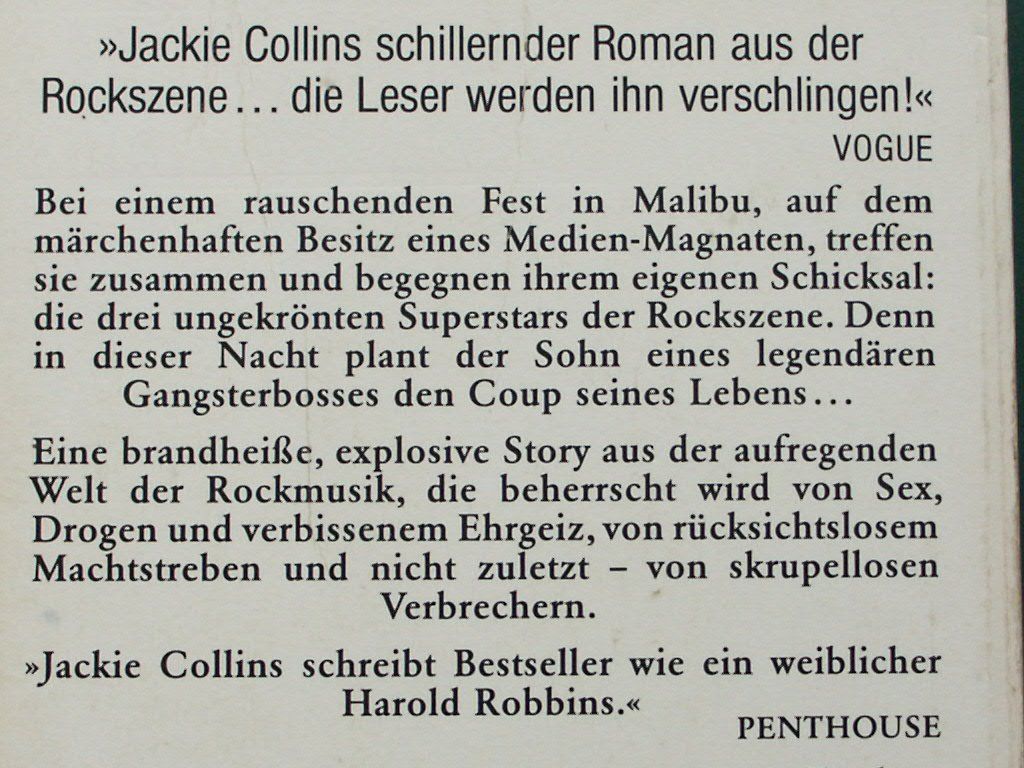 Libri: Jackie Collins - 4 Bücher – Usato da Tuggen venduto da Mviola2 3