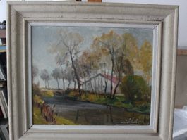LOCHE Michel (1897-1976) La ferme de Chaux ( Val-de-Travers)